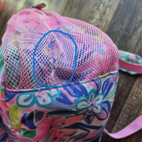 Lilly Pulitzer Bahia It’s Was All A Dream Floral Backpack *Hole/Defected* - Picture 5 of 16